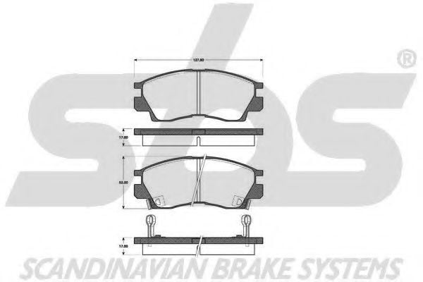 1501223010 SBS Brake Pad Set, disc brake