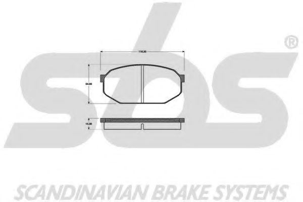 1501223012 SBS Brake Pad Set, disc brake