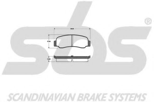 1501223013 SBS Brake Pad Set, disc brake
