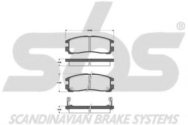 1501223016 SBS Brake Pad Set, disc brake