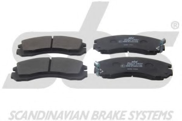 1501223018 SBS Brake Pad Set, disc brake