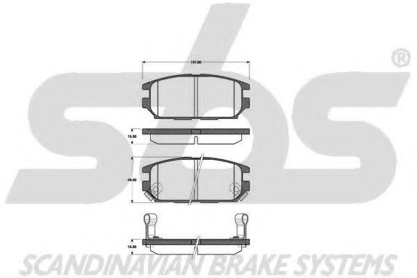1501223024 SBS Brake Pad Set, disc brake