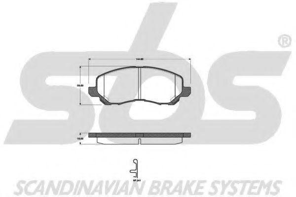 1501223028 SBS Brake Pad Set, disc brake