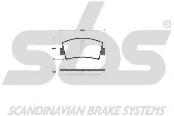 1501223201 SBS Brake Pad Set, disc brake