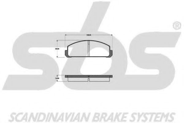 1501223203 SBS Brake Pad Set, disc brake