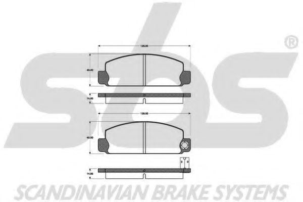 1501223210 SBS Brake Pad Set, disc brake