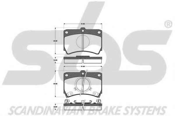 1501223211 SBS Brake Pad Set, disc brake