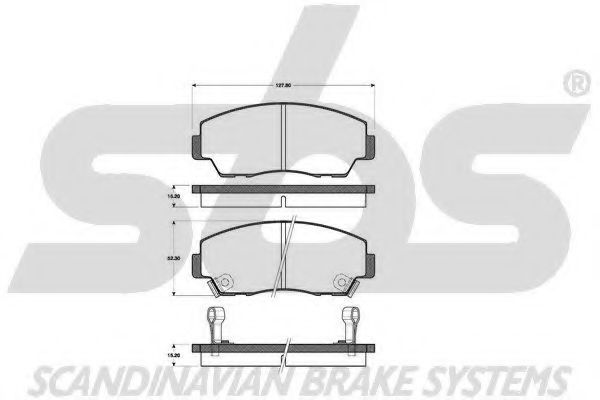 1501223219 SBS Brake Pad Set, disc brake