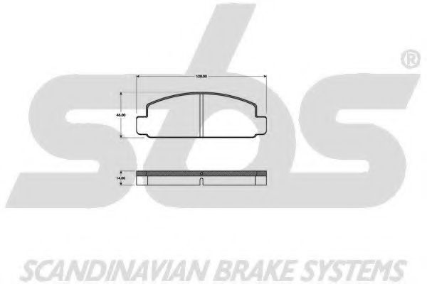1501223226 SBS Brake System Brake Pad Set, disc brake