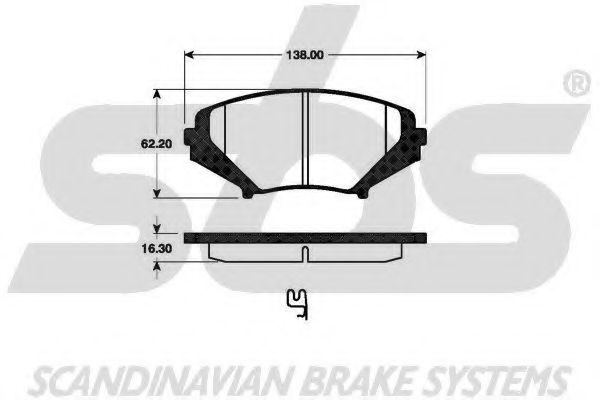 1501223247 SBS Brake Pad Set, disc brake