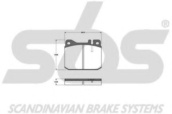 1501223303 SBS Brake System Brake Pad Set, disc brake