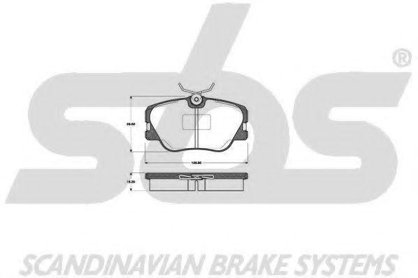 1501223308 SBS Brake Pad Set, disc brake