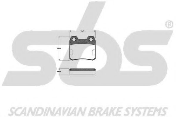 1501223310 SBS Brake Pad Set, disc brake