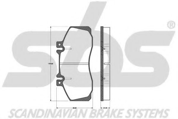 1501223312 SBS Brake System Brake Pad Set, disc brake