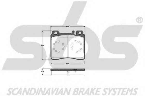1501223325 SBS Brake Pad Set, disc brake