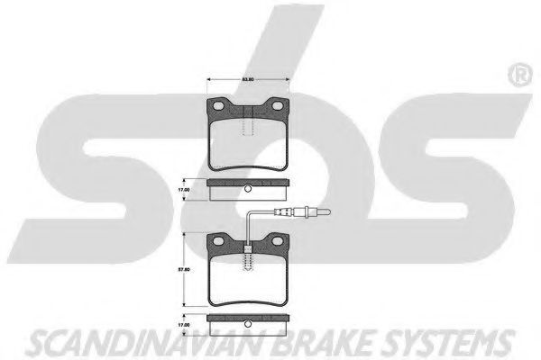 1501223326 SBS Brake Pad Set, disc brake
