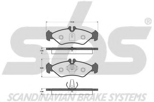 1501223328 SBS Brake Pad Set, disc brake