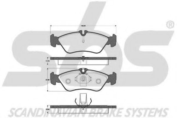 1501223329 SBS Brake Pad Set, disc brake