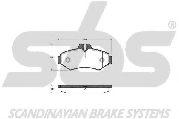 1501223338 SBS Brake System Brake Pad Set, disc brake