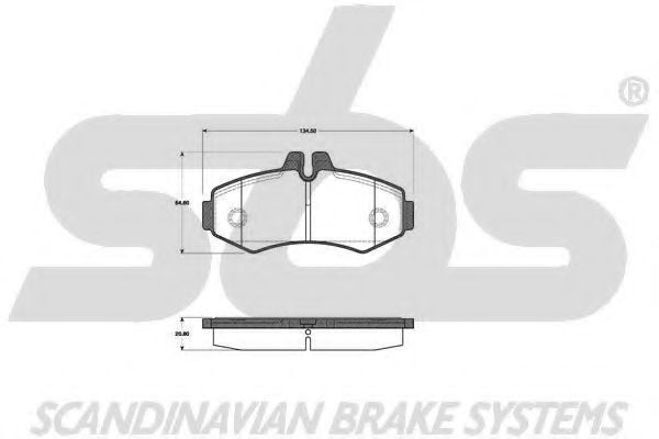 1501223340 SBS Brake Pad Set, disc brake