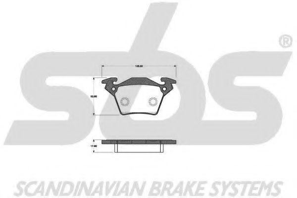 1501223341 SBS Brake Pad Set, disc brake