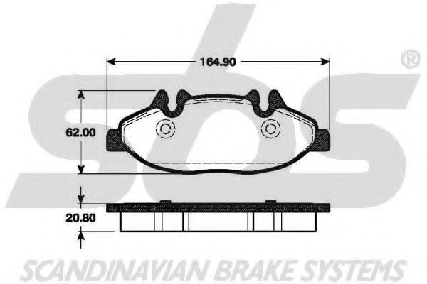 1501223351 SBS Brake Pad Set, disc brake