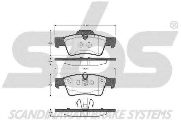 1501223361 SBS Brake Pad Set, disc brake