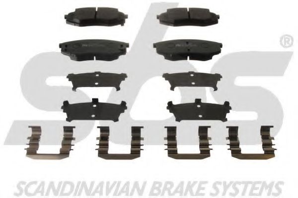 1501223448 SBS Brake System Brake Pad Set, disc brake