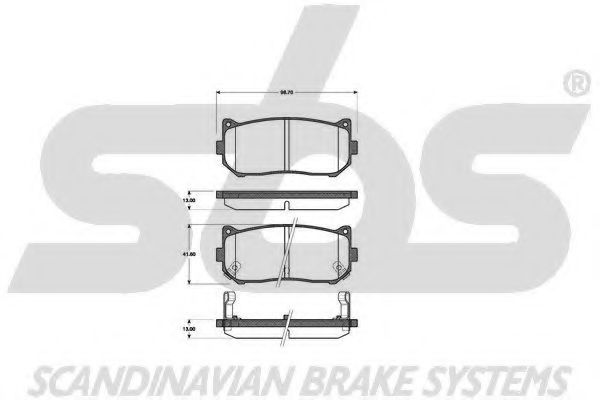 1501223503 SBS Brake Pad Set, disc brake