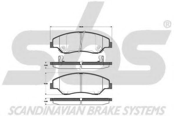 1501223505 SBS Brake Pad Set, disc brake