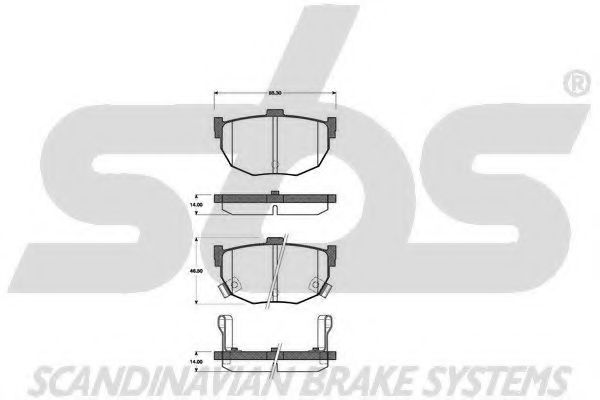 1501223518 SBS Brake Pad Set, disc brake