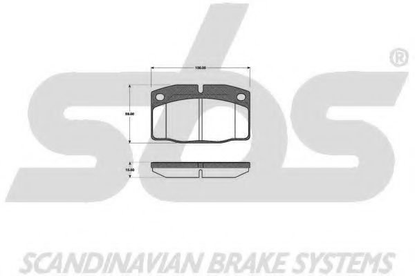 1501223606 SBS Brake Pad Set, disc brake