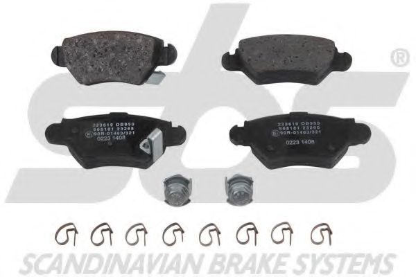1501223619 SBS Brake Pad Set, disc brake