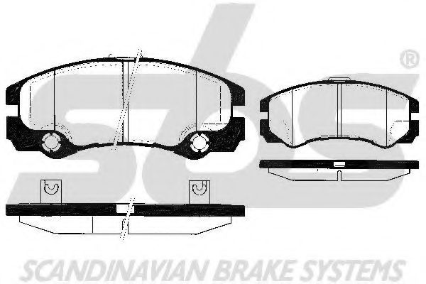 1501223622 SBS Brake System Brake Pad Set, disc brake