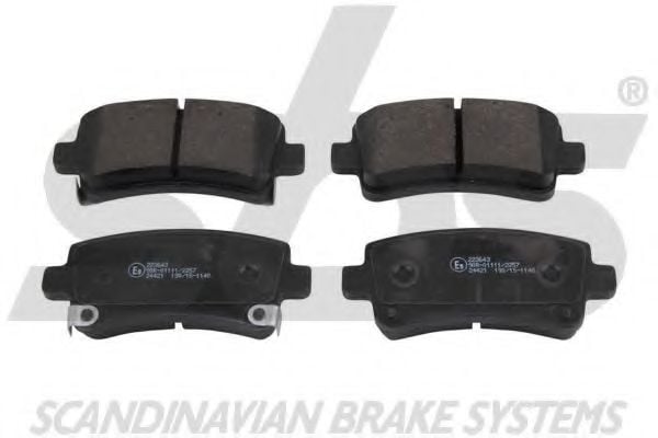 1501223643 SBS Brake Pad Set, disc brake