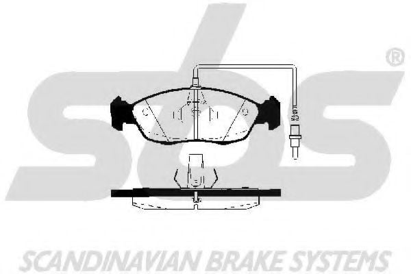 1501223726 SBS Brake Pad Set, disc brake