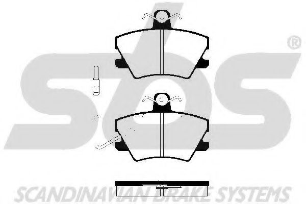 1501223732 SBS Brake System Brake Pad Set, disc brake
