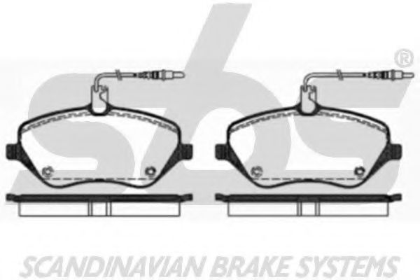 1501223744 SBS Brake System Brake Pad Set, disc brake