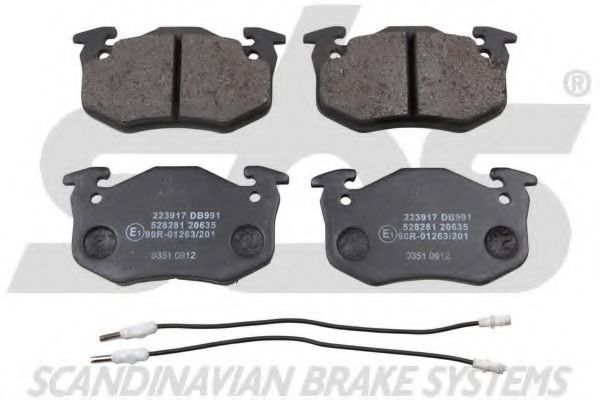 1501223917 SBS Brake Pad Set, disc brake