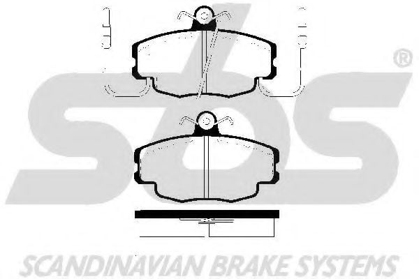 1501223929 SBS Brake Pad Set, disc brake