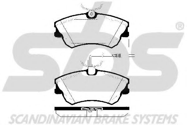 1501223933 SBS Brake Pad Set, disc brake