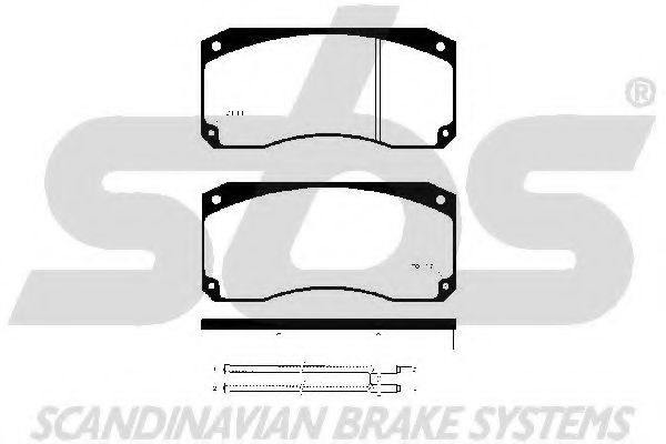1501223935 SBS Brake System Brake Pad Set, disc brake