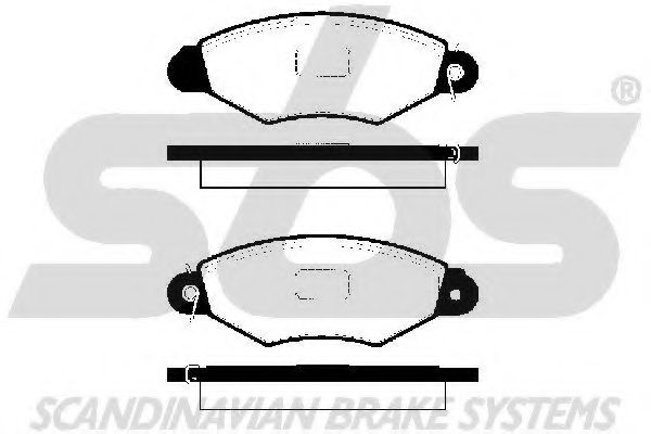 1501223938 SBS Brake Pad Set, disc brake