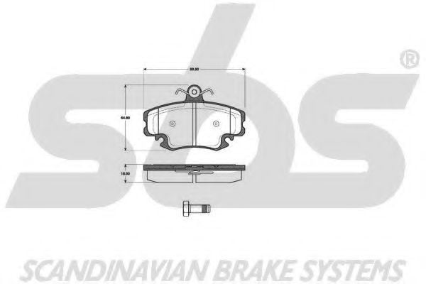 1501223953 SBS Brake Pad Set, disc brake