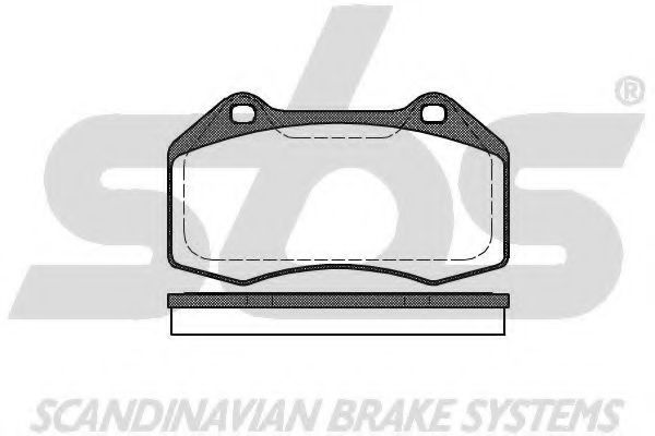 1501223955 SBS Brake System Brake Pad Set, disc brake
