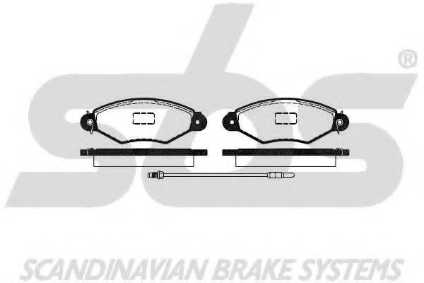 1501223957 SBS Brake Pad Set, disc brake