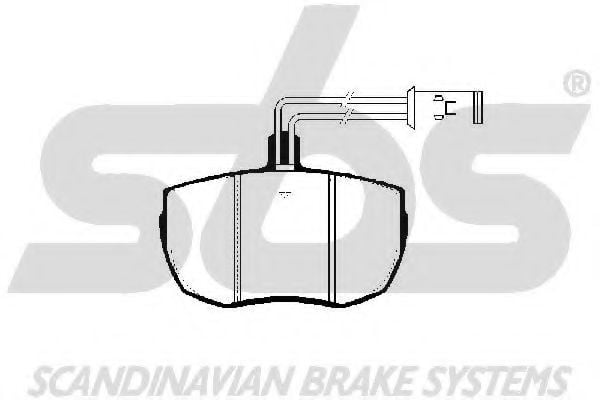 1501224004 SBS Brake Pad Set, disc brake