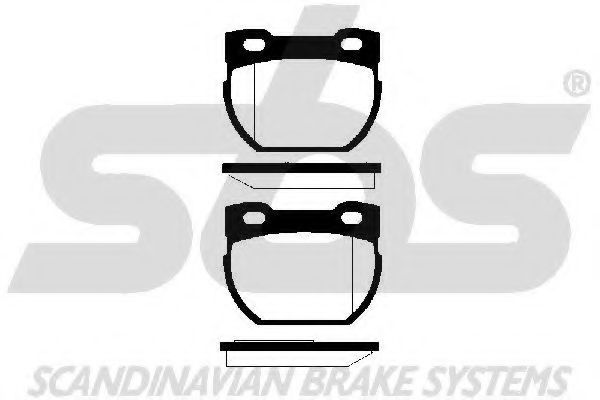 1501224013 SBS Brake Pad Set, disc brake