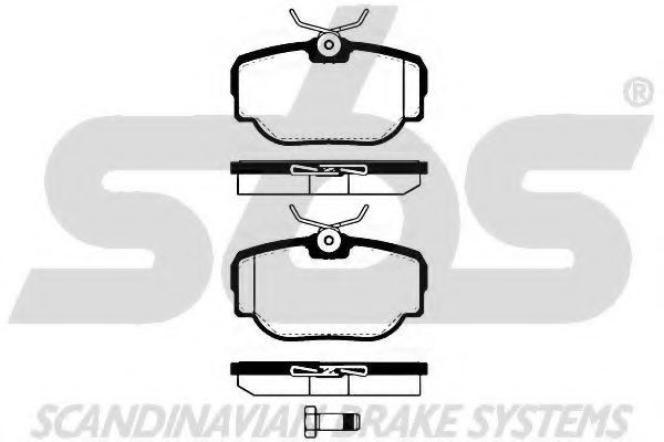 1501224024 SBS Brake Pad Set, disc brake