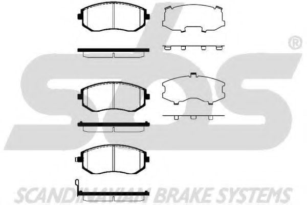 1501224413 SBS Brake Pad Set, disc brake